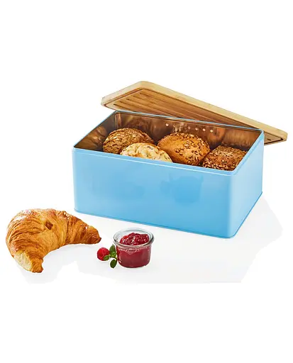 Хлебница с крышкой Ernesto синий-бежевый LI-470595 - фото 3