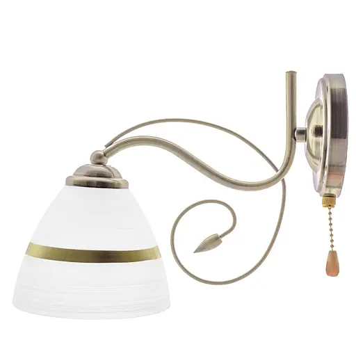 Бра Brille LK-598W/1 спрямованого світла настінне накладне класичне E27 AB - фото 2