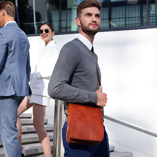 Маленька чоловіча сумка месенджер Time Resistance 22х26х7 см sum0028299 - фото 2