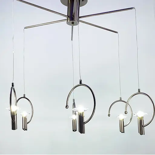 Подвесная люстра в корухе бронза на 6 ламп Line.F 5008/6 GR - фото 1