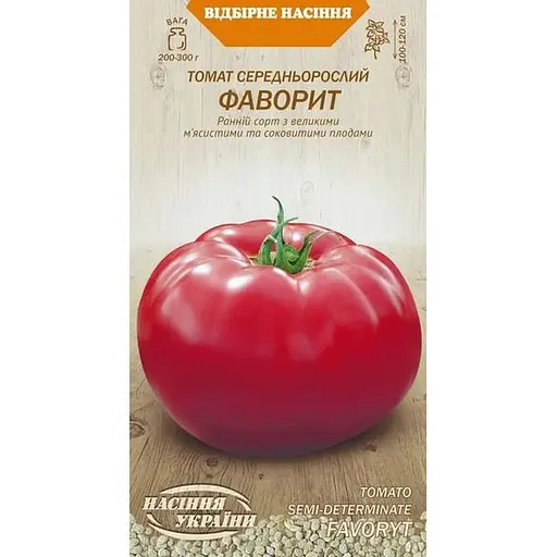 Насіння Томат середньорослий Насіння України Фаворит 0.1 г (655900)