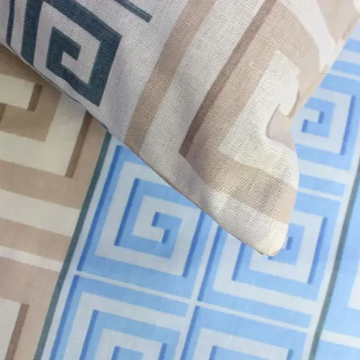 Семейный постельный комплект бязь голубого цвета 328168 - фото 2