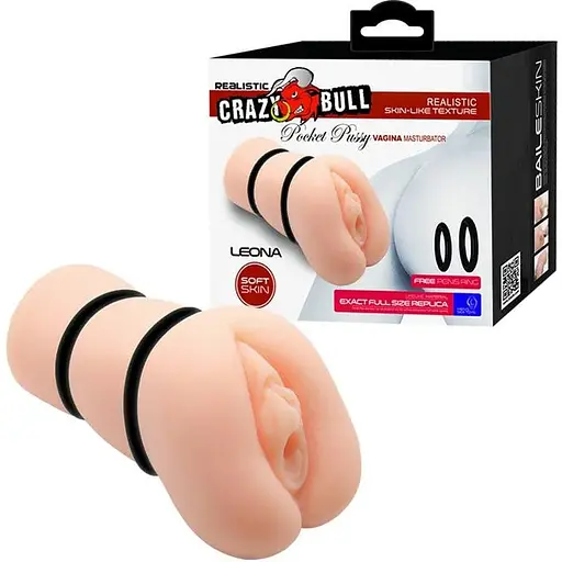 Мастурбатор Crazy Bull Leona Pocket Pussy тілесний