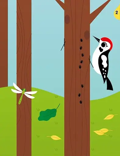 Аплікації наліпками. Ліс - фото 2