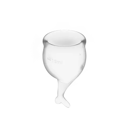 Менструальна чаша Satisfyer Feel Secure 2 шт. прозора - фото 3