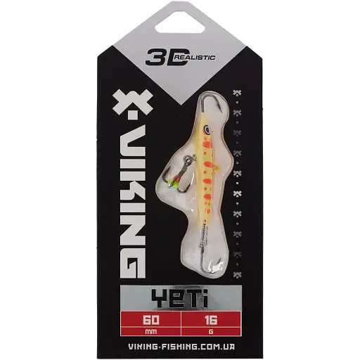 Балансир Viking Fishing Yeti Ice Jig 60mm 16.0g #6 Japanese School - фото 2