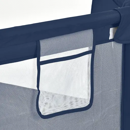 Детский манеж Bambi MR 1340-BL, на застёжке-блискавке, две ручки для поддержки малыша, Oxford 150D, синий - фото 6