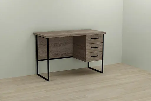 Компьютерный стол Ferrum-decor Гарри 75x120x70 черный ДСП Дуб Сонома Трюфель 32мм (FRD-103558)