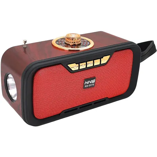 Радиоприемник с фонариком Voltronic NSS270BR Wireless speaker, аккумулятор, на солнечных 