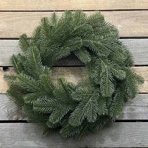 Вінки хвойні різдвяні Hvoya Lux литі зелені 40 см 10 шт. - фото 2