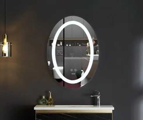 Дзеркало Mixxus PLAIN MV03-50x70 з LED Touch, Anti-fog, димером, регулюванням яскравості (MI6664) - фото 3