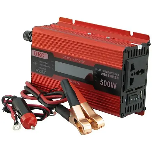 Преобразователь постоянного тока UKC 12V-220V 500W LCD KC-500D инвертор для автомобиля 12В-220В - фото 1