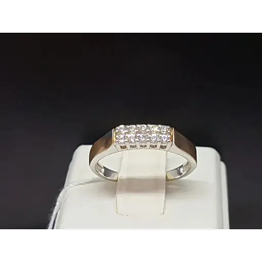 Серебряное кольцо Харьковская ювелирная фабрика с фианитами. 500431-ЗНР 17 - фото 4