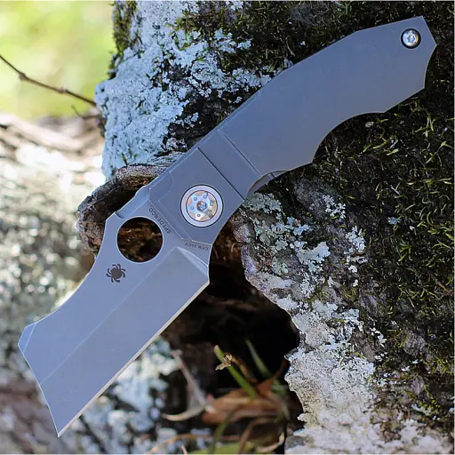Ніж Spyderco Stovepipe CPM 20CV Titanium - фото 6