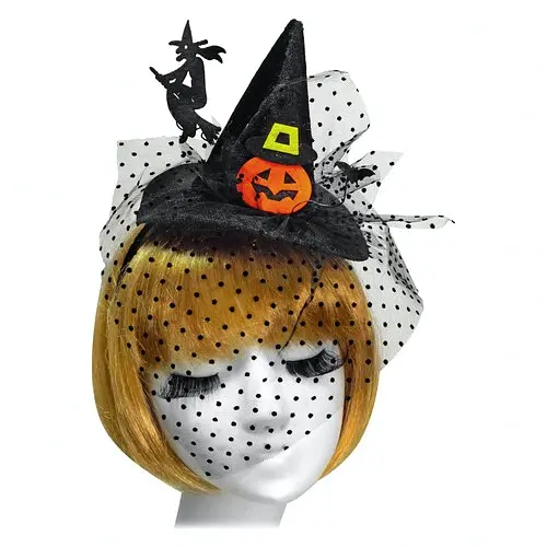 Колпак Юная ведьмочка с тыковкой - фото 1