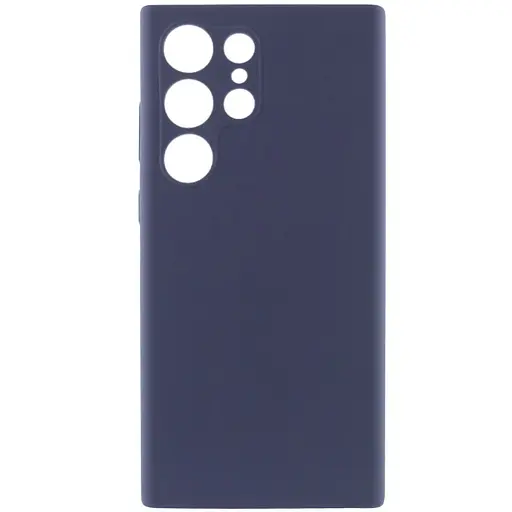 Чохол Silicone Cover Lakshmi Full Camera (AAA) для Samsung Galaxy S23 Ultra Темно-синій / Midnight blue
