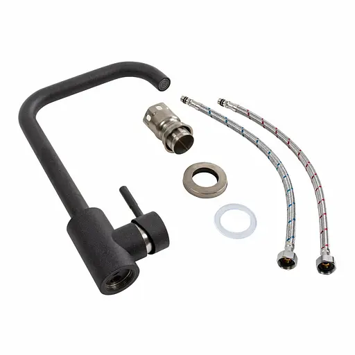 Змішувач для кухні Platinum NS02B (3008B) Карбон Чорний - фото 3