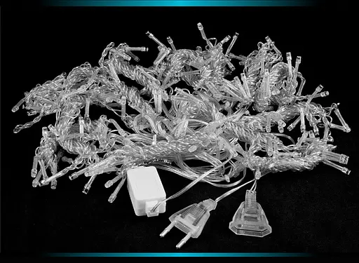 Гірлянда Штора 2х2 м у кімнату на стіну Жовта світлодіодна інтер’єрна 240 лампочок Laplandia від мережі (Y.03.5Т.240+) - фото 2