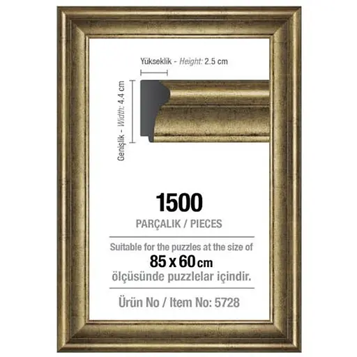 Рамка для пазлів Art Puzzle 1500 ел. 42 мм срібна (5728) - фото 1