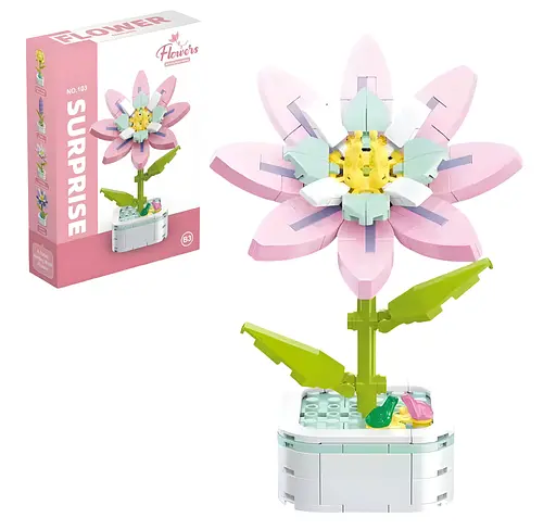 3D конструктор Flowers Клематис на 166 деталей (25-108) - фото 3