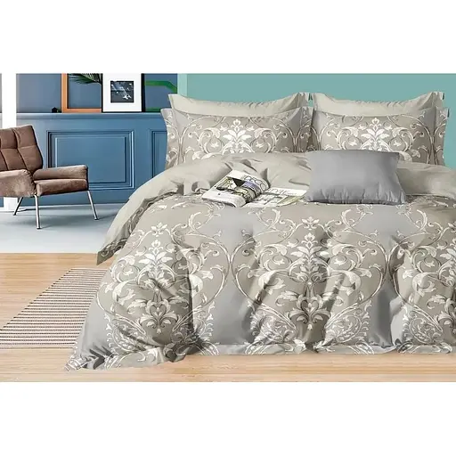 Комплект постельного белья Soho Lounge Victoria Cream Евро 200x230 см бежево-серый (A130134)