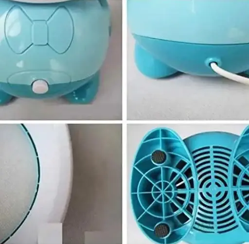 Настольный портативный мини вентилятор USB Bladeless Fan MX-483 Голубой - фото 2