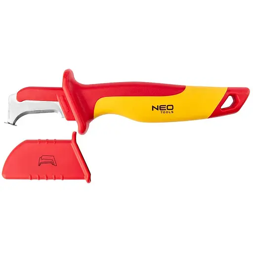 Neo Tools Ніж монтерський, діелектричний, для робіт під напругою 1000В, вигнуте лезо, 180мм