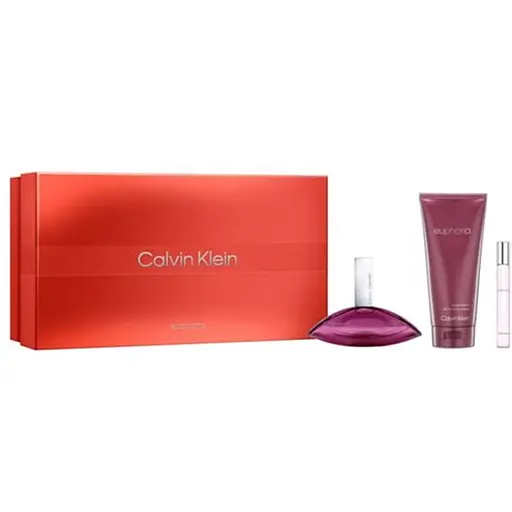 Набір для жінок Calvin Klein Euphoria: Парфумована вода 100 мл та 10 мл + Парфумований лосьйон для тіла 200 мл