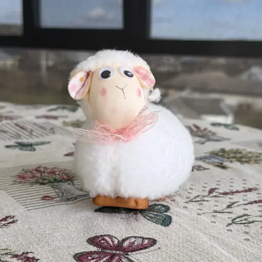 Великодній декоративний баранчик білий 2  - фото 2