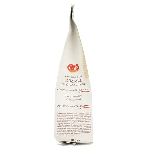 Печенье песочное Gastone Lago Шоколадные капли 320 г - фото 5