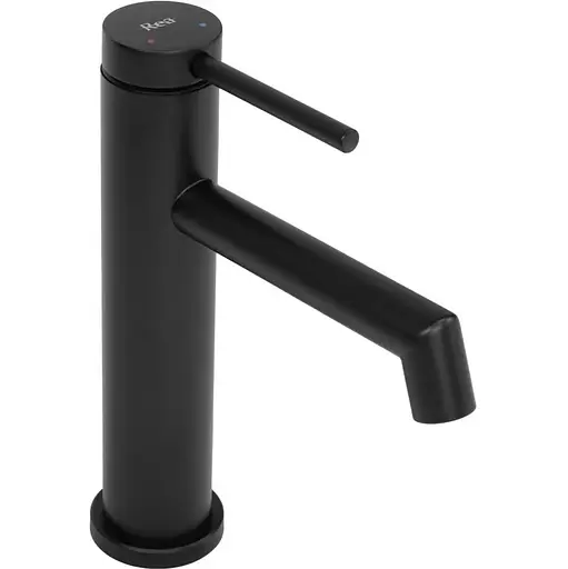 Змішувач для умивальника Rea Foss black низький REA-B5317 Чорний матовий - фото 3