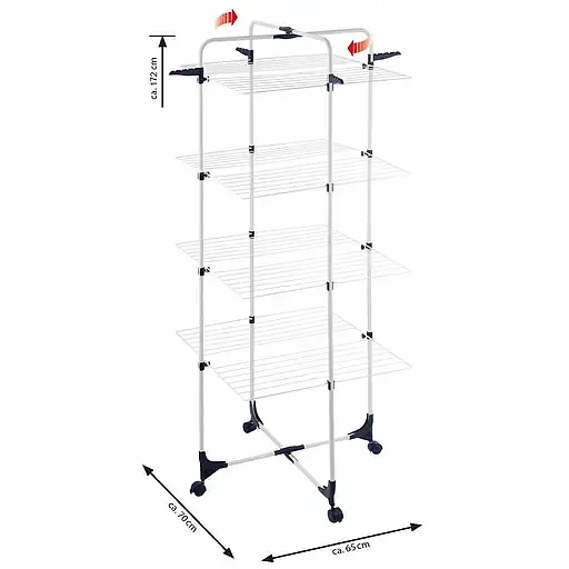 Сушилка для белья напольная Casa Si Exo 4 White (CS92166E04IT)  - фото 2