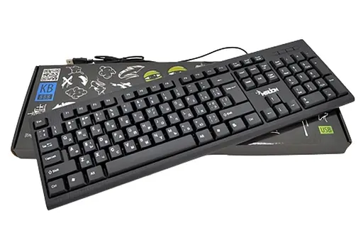 Клавиатура USB Merlion KB-888 104 клавиши кабель 135 см, (Eng/Укр/Рус) - фото 1