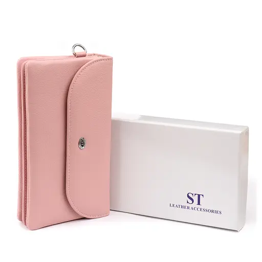 Жіночий шкіряний гаманець-клатч ST Leather 19х9.5х2.5 см acs0015824 - фото 8
