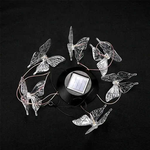Світильник нічник Butterfly Led Solar на сонячній батареї 16 режимів colors Butterfly Led Сонячний нічник 16 - фото 3