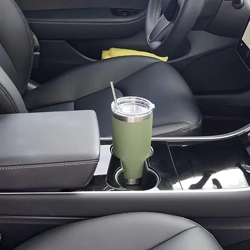 WETOWETO 20 унцій Ізольована склянка з нержавіючої сталі, кавовий стакан, двостінний вакуумний кавовий кухоль, проникна чашка - фото 2