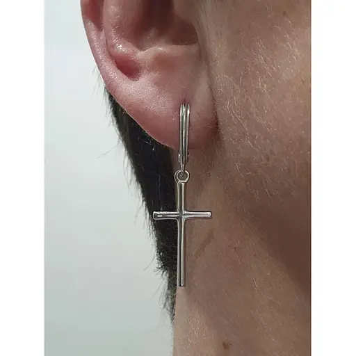 Срібні сережки Ірій Хрестики.. 4746 - фото 2