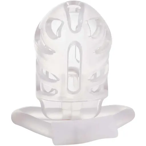 Клітка для пеніса Lockink Sevanda Plastic Penis Chastity Cage - Transparent - фото 4