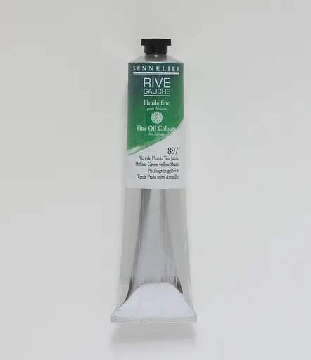Масляная краска Rive gauche 200 мл, Фтало-зеленый желтый оттенок (Phthalo Green (Yellow Shade))
