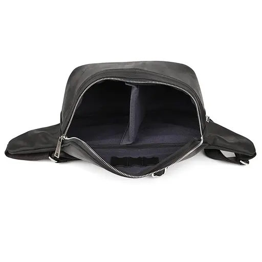 Шкіряна чоловіча сумка на пояс TARWA 30х15х12 см nsa0001225 - фото 2