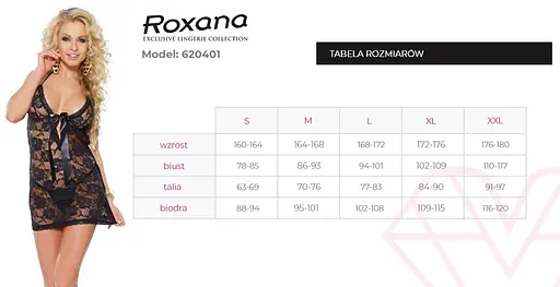 Комплект білизни Roxana 6204 XXL чорний - фото 4