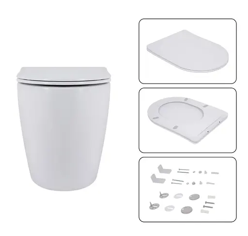 Набір Q-tap Nest 4 в 1 підвісний унітаз Robin 520x365x365 + комплект інсталяції QT13332381AW47498 - фото 6