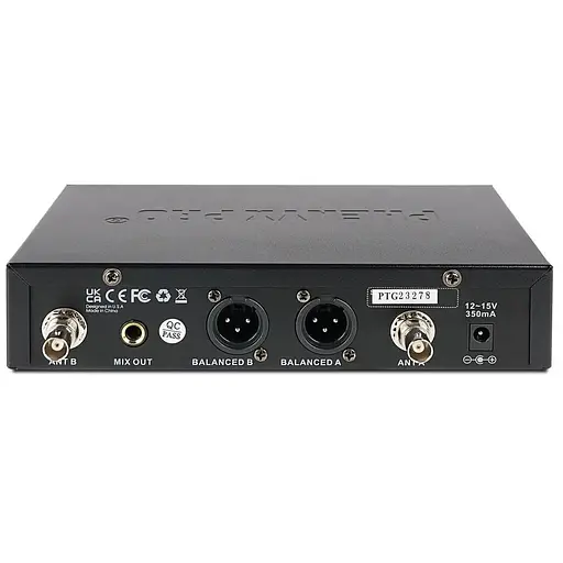 Подвійна бездротова мікрофонна система PTU-71-2B УВЧ із автоскануванням