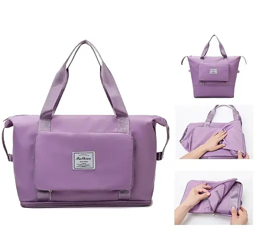 Дорожная сумка для путешествий для ручной клади Сиреневый цвет 42*28см (+12 см)*22см - фото 1