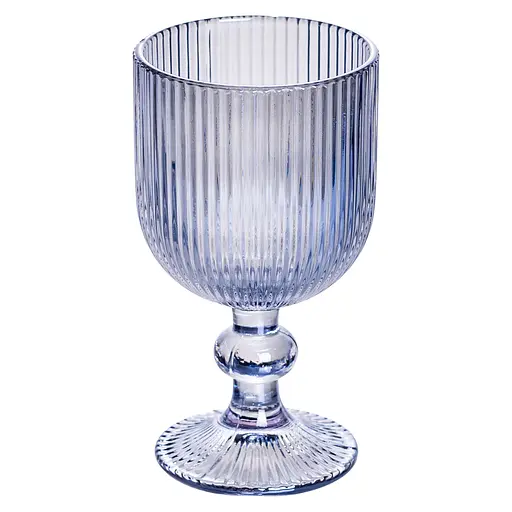 Набір келихів для вина 6 штук по 220 мл на ніжці Блакитний Yiwu HP-19-7114BL - фото 2