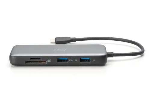 Digitus Док-станция DIGITUS USB-C > 2xHDMI/2xUSB-A/USB-C/SD/MicroSD/RJ54 - фото 2