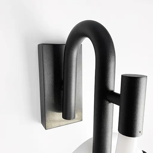 Чорне бра з гнучким неоном Line F WB 6/850 BK - фото 3