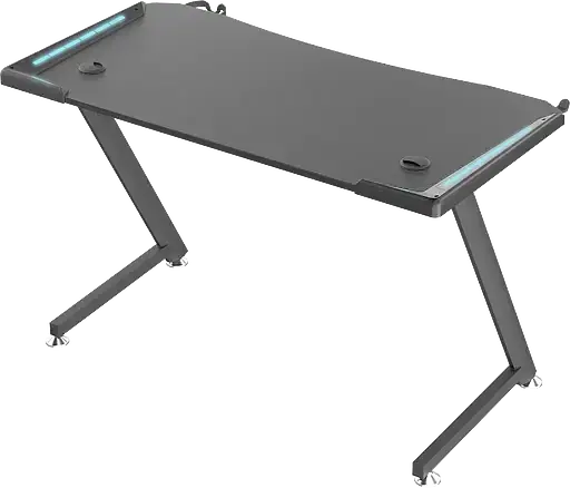 Геймерский компьютерный стол GT Racer T-1216 (120x60x73) Black - фото 2