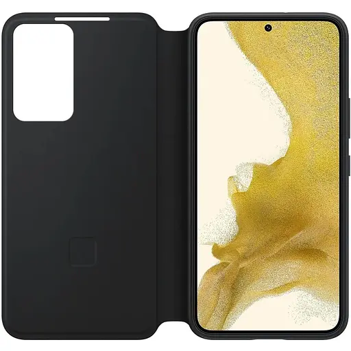 Оригинальный чехол-книжка Samsung для Galaxy S22 5G S-View Clear View Cover Smart (6.1") Черный - фото 10