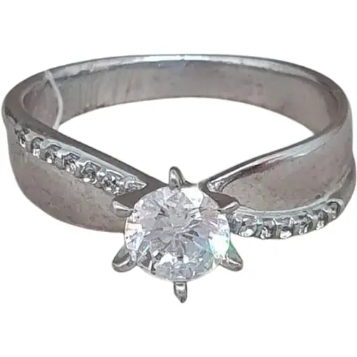 Серебряное кольцо Qvaliz с фианитами. 90101094 16,5